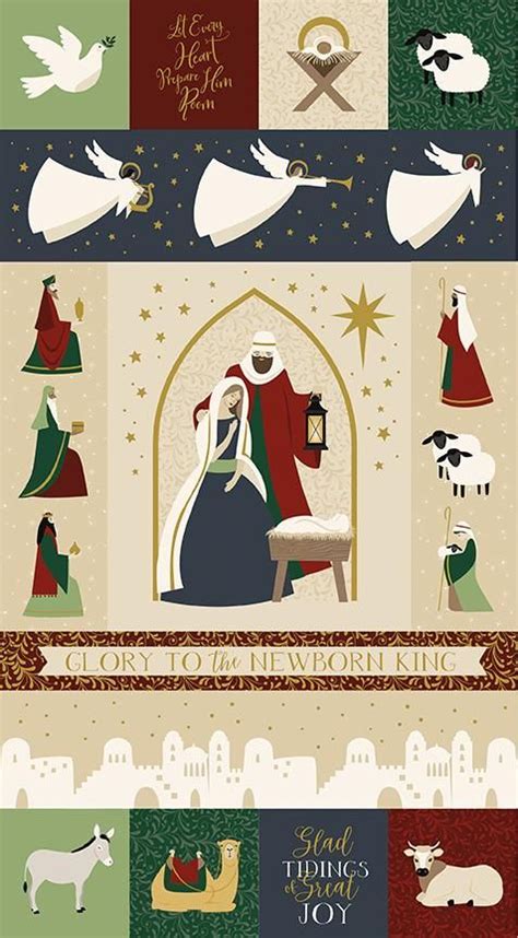 metallic night fabric|Holy Night Midnight Nativity Metallic Cotton Fabric.